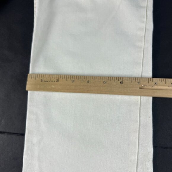 VTG 80s Levi's Girls 12 Reg 31333-3522 Slim Boot Cut Ankle Beige Polyester Pants - Picture 13 of 16